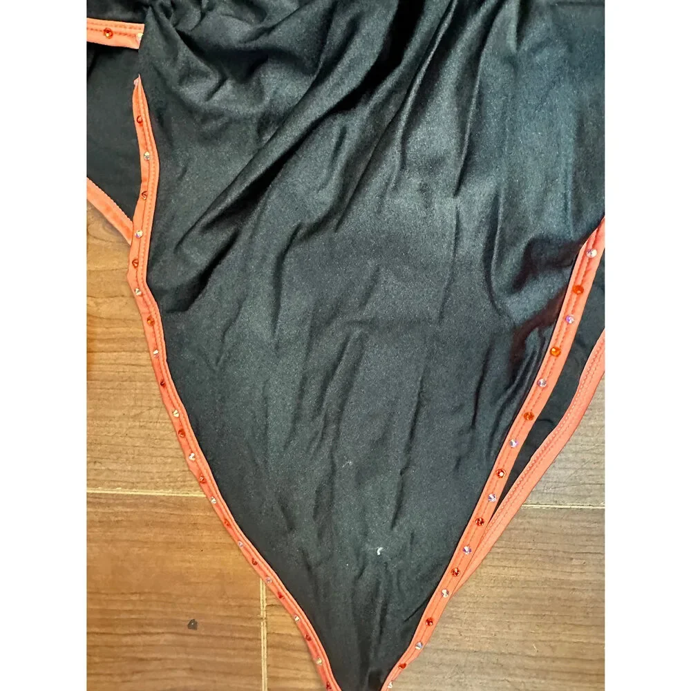 Pre-Owned Dance Costume 10th House TH24172 Large Child Orange Asymmetrical Jazz